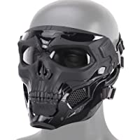 DETECH Paintball Casco Táctico Calavera Máscaras Transpirables Tiro Caza Mascarillas Hombres Cara Completa Airsoft…